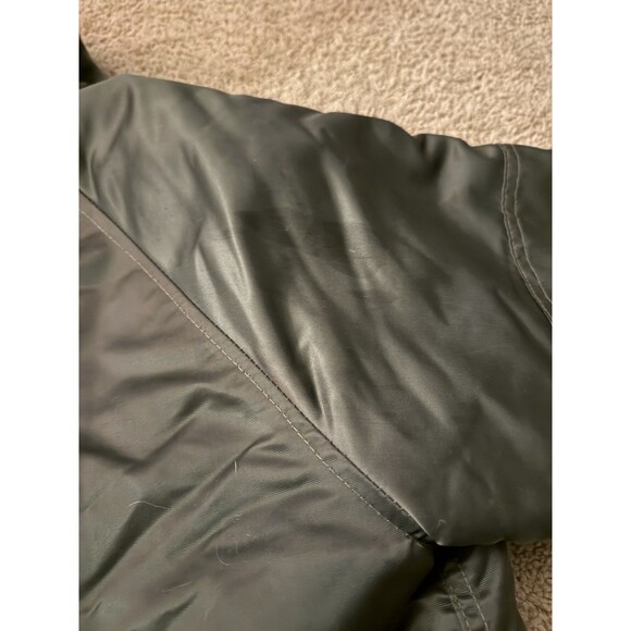 VTG 1960s Golden Fleece TYPE N-3B Flying Jacket Parka Coyote Fur Hood Mens 40 M - Picture 7 of 7